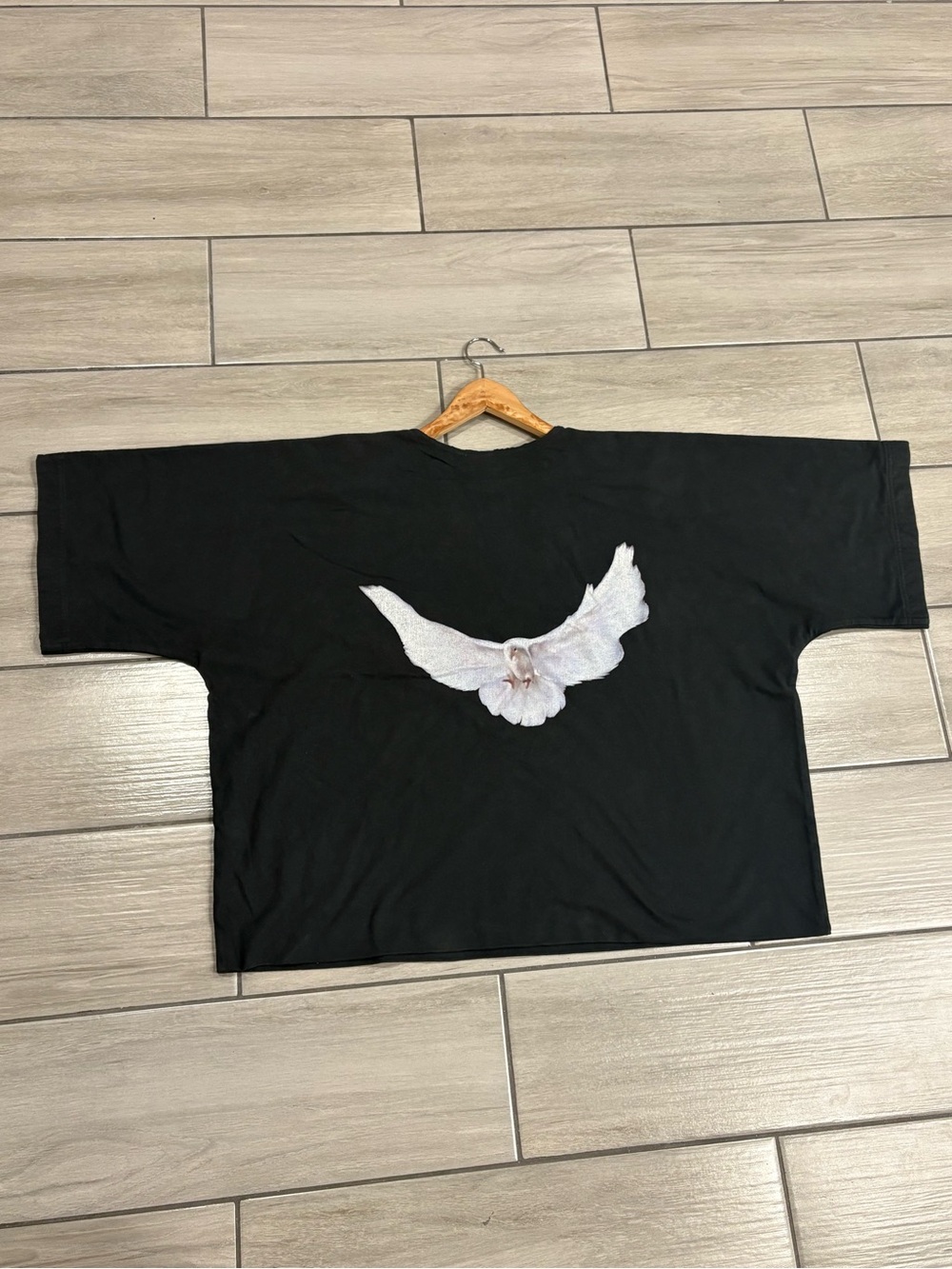 Rare YZY x GAP Yeezy Engineered by Balenciaga Dove 3/4 Sleeve T Shirt Black M